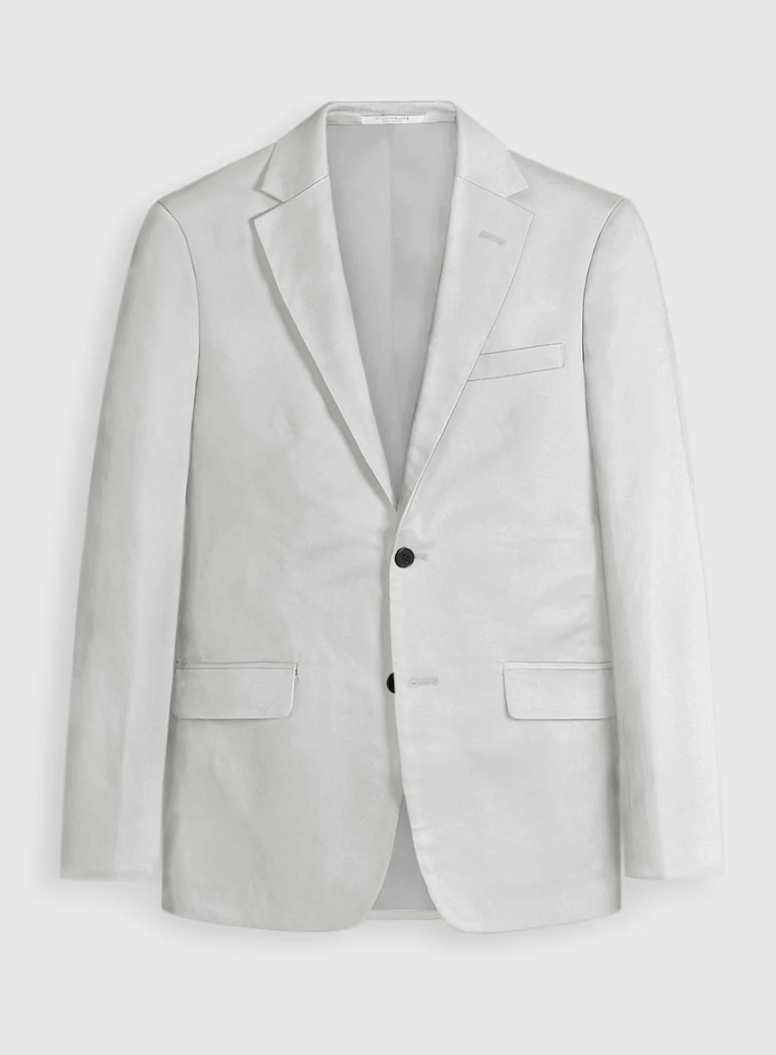 Stretch Summer Light Gray Chino Jacket