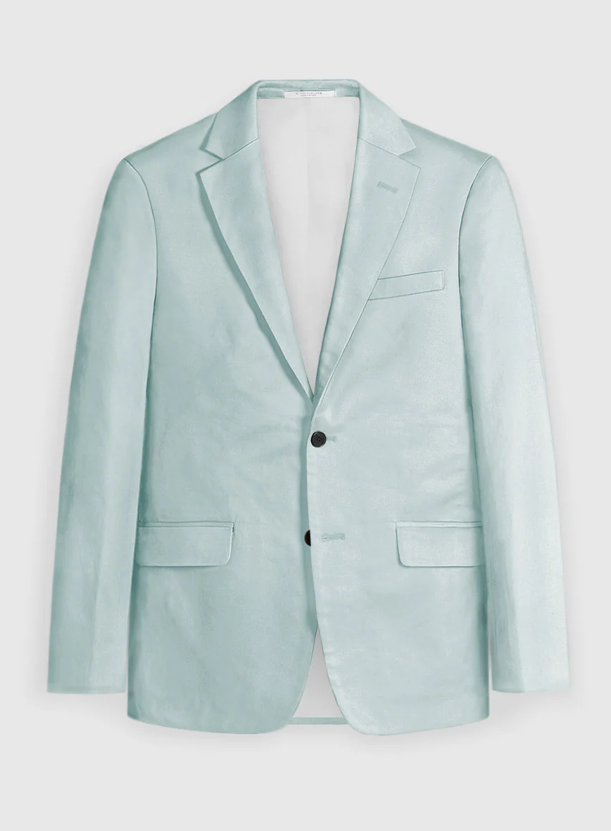 Stretch Summer Sky Blue Chino Jacket