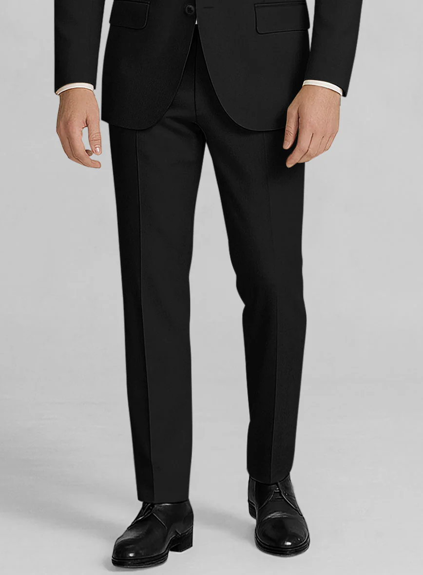 Stretch Summer Black Chino Suit - Image 6