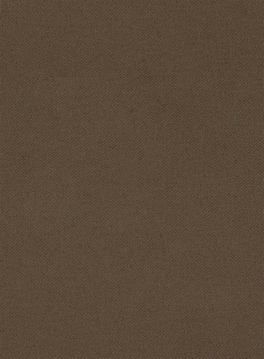 Stretch Summer Brown Chino Suit - Image 8