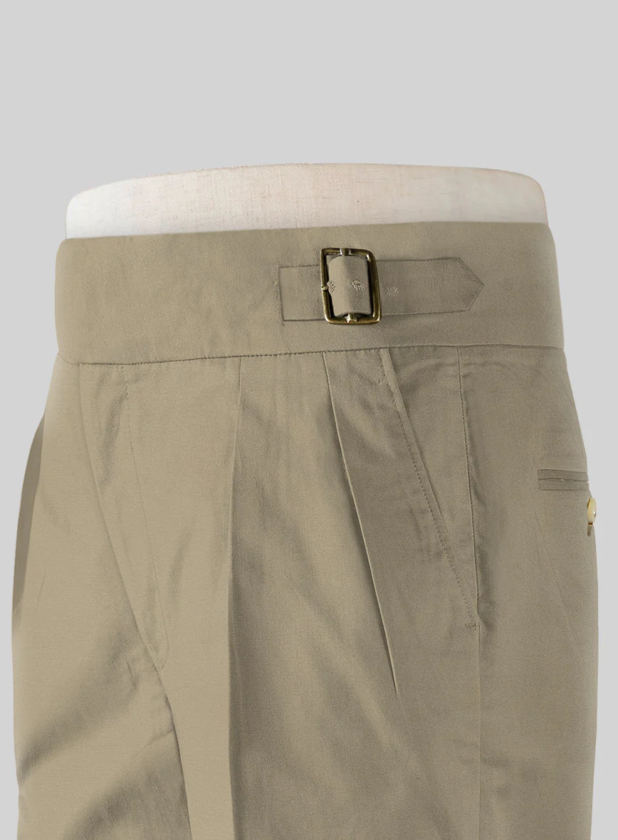 Stretch Summer Khaki Chino Gurkha Trousers - Image 4