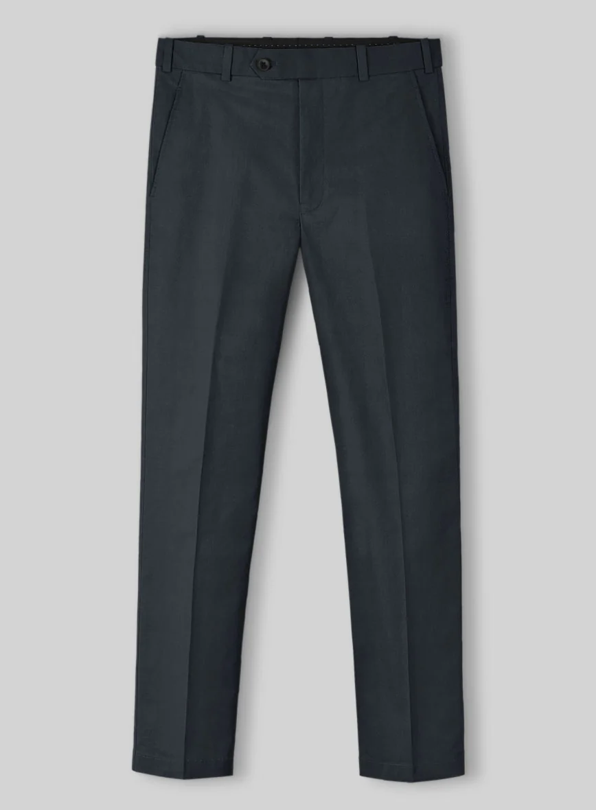 Stretch Summer Navy Blue Chino Suit - Image 4