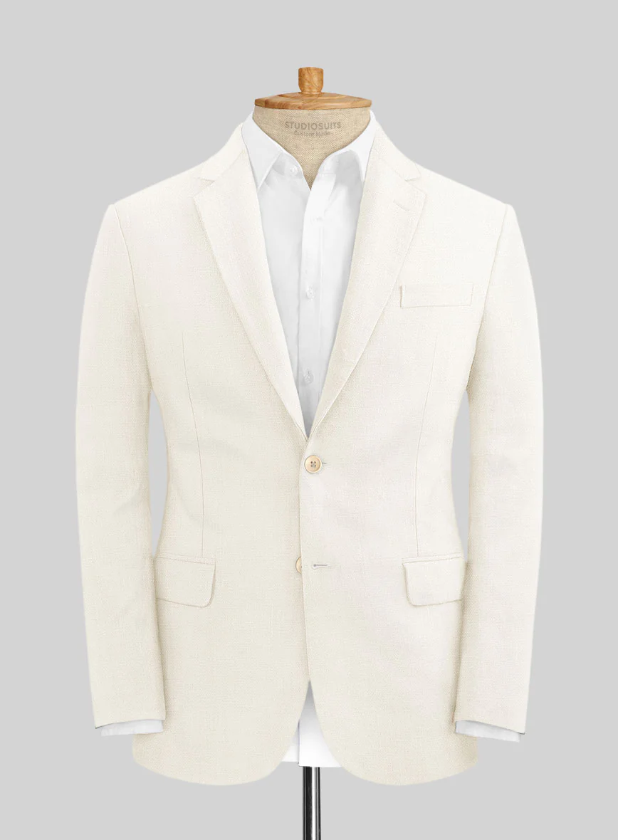 Stylbiella Cream Linen Jacket - Image 3