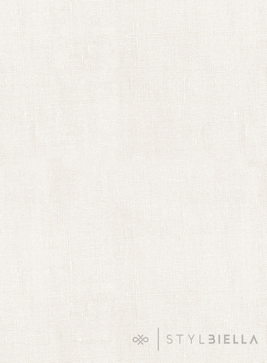 Stylbiella Cream Linen Pants - Image 3