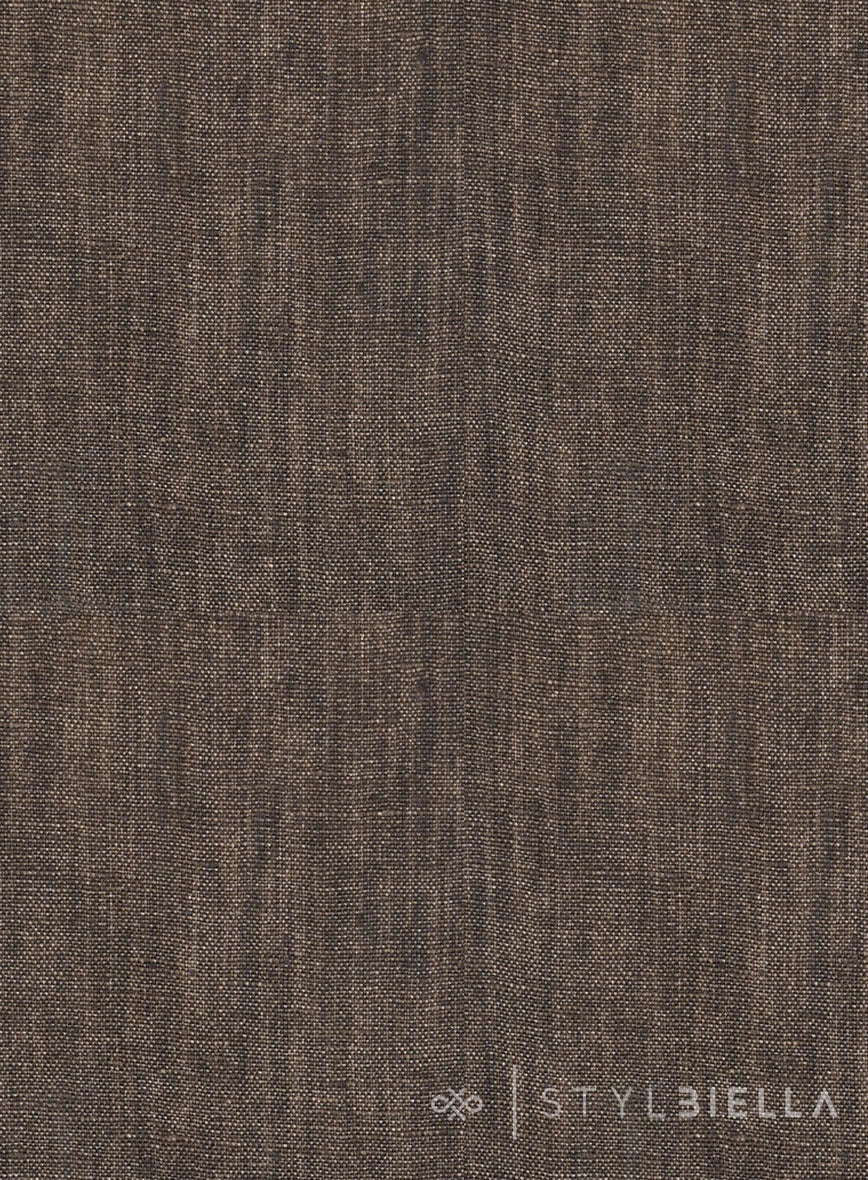 Stylbiella Spring Brown Linen Pants - Image 3