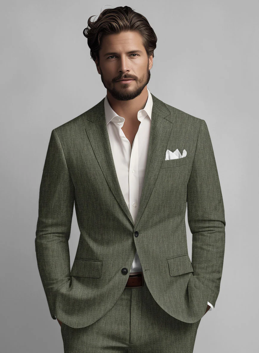 Stylbiella Spring Dew Green Linen Jacket - Image 2