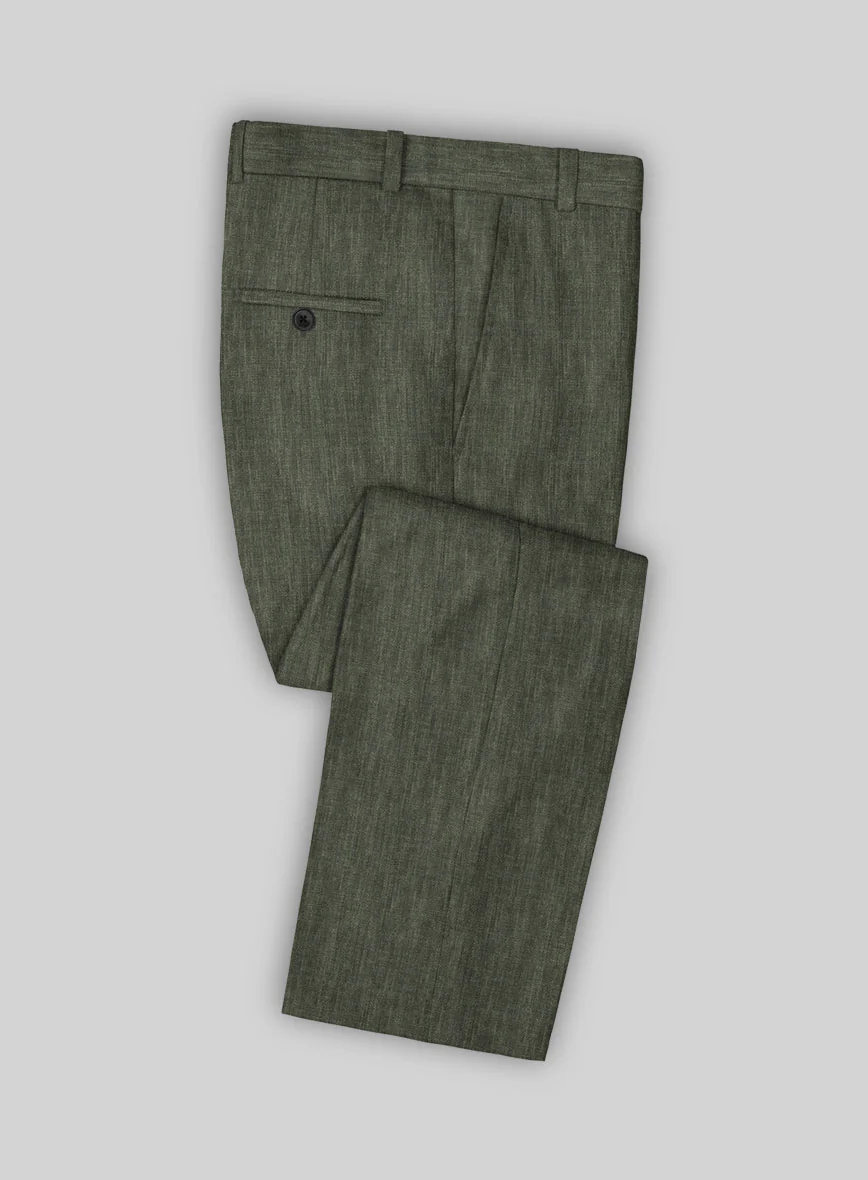 Stylbiella Spring Dew Green Linen Pants