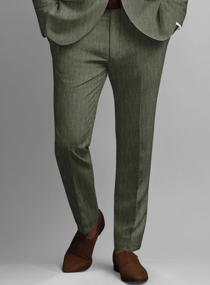 Stylbiella Spring Dew Green Linen Pants - Image 2
