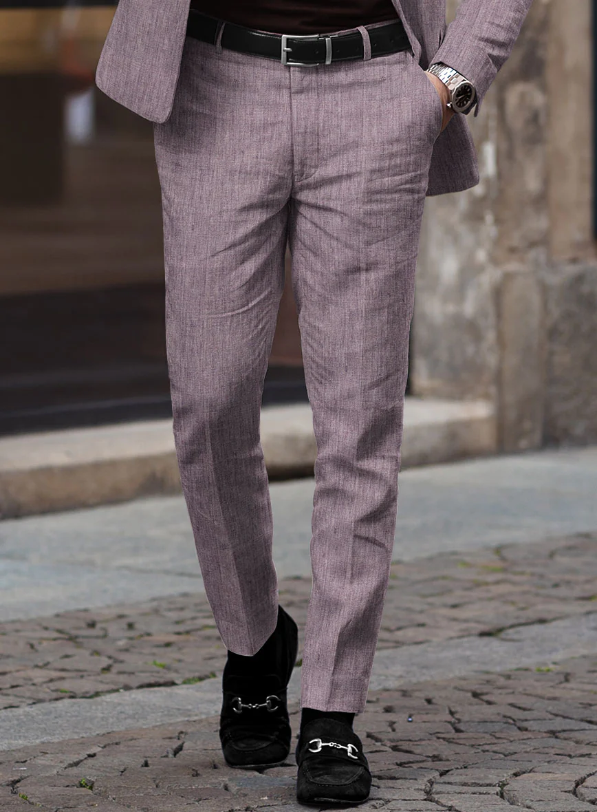 Stylbiella Spring Purple Linen Pants - Image 2
