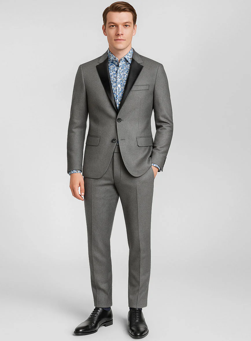Leather Lapel Suit