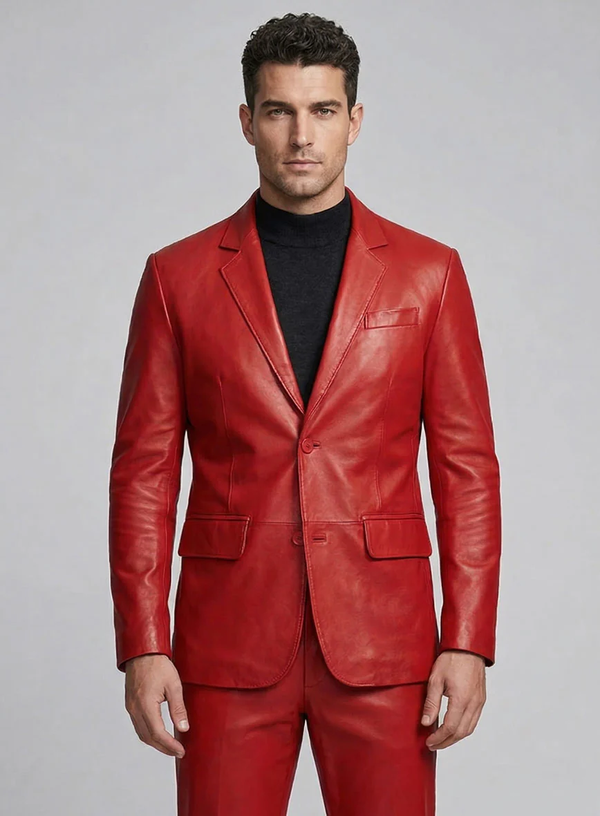 Tango Red Leather Suit - Image 3