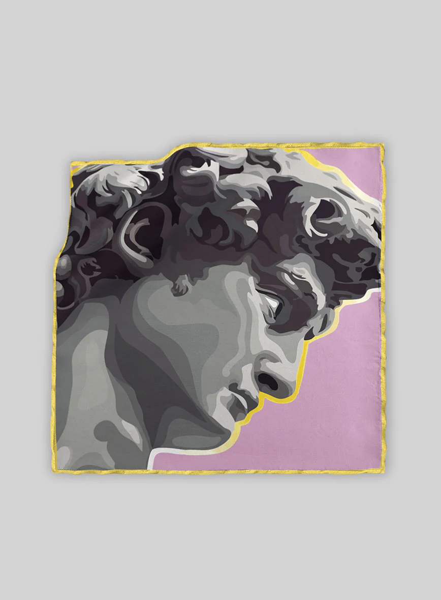 The David Contour Silk Pocket Square