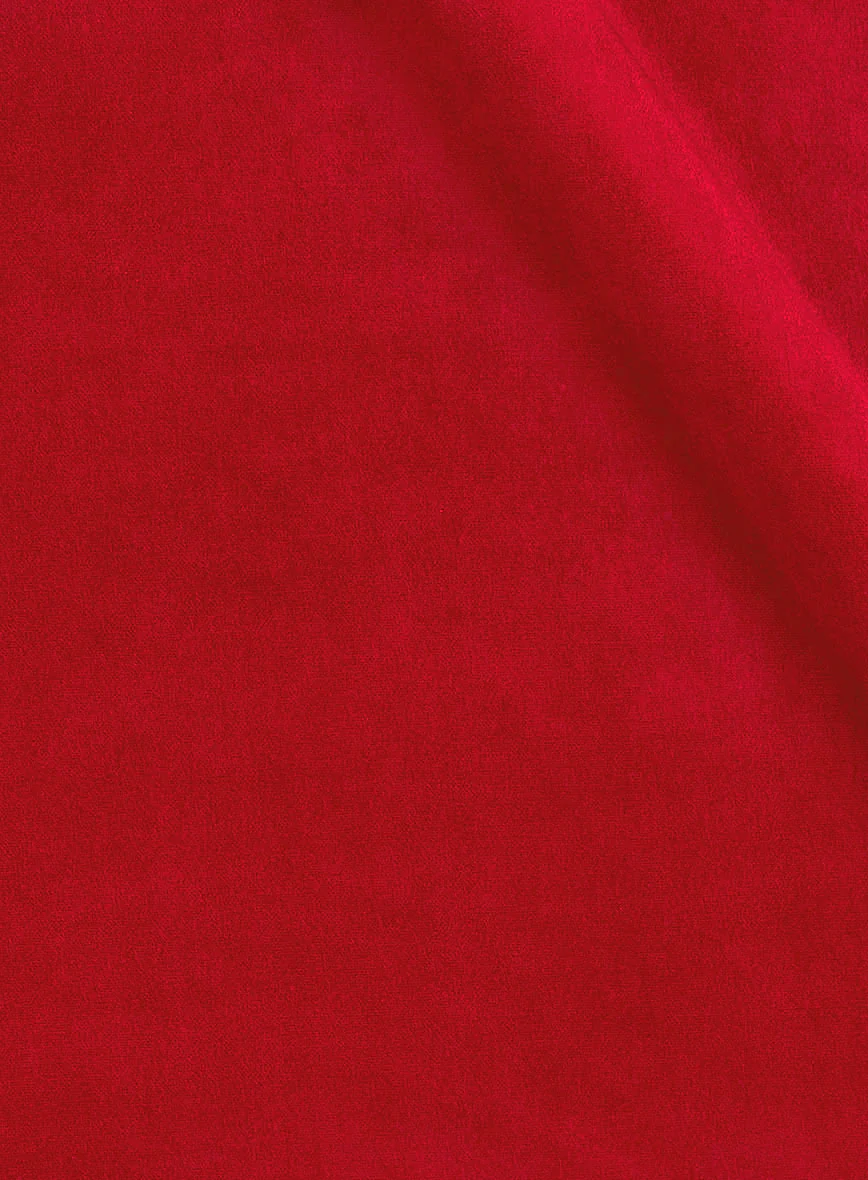 The Golden Bee Red Velvet Jacket - Image 4