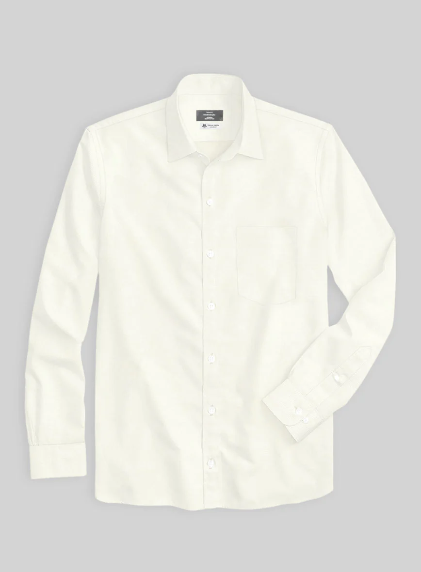 Thomas Mason Buff Beige Shirt - Image 4