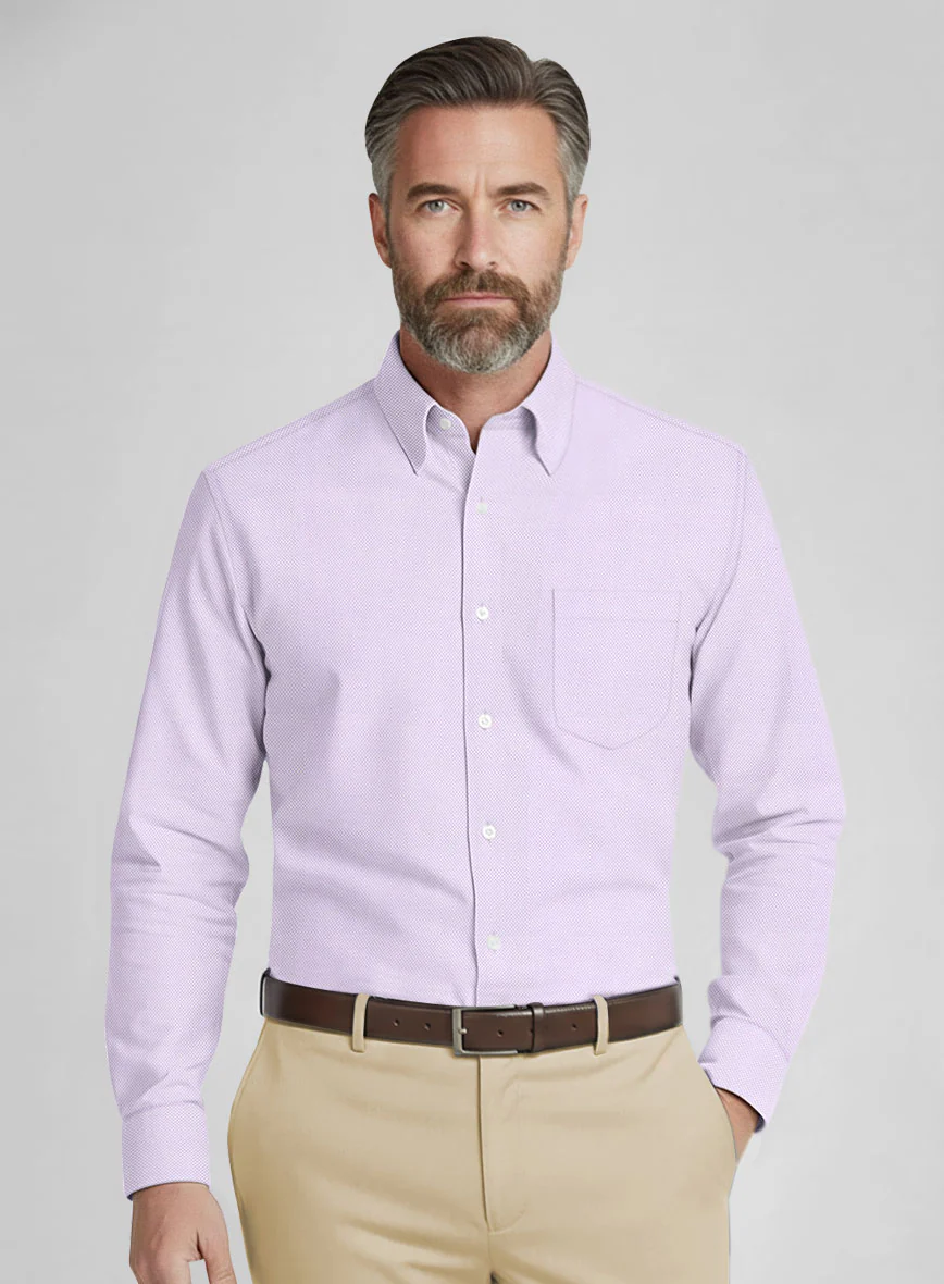 Thomas Mason Lavender Oxford Shirt