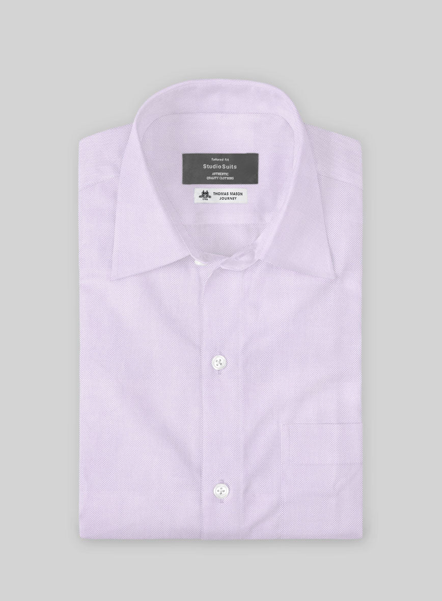 Thomas Mason Lavender Oxford Shirt - Image 2