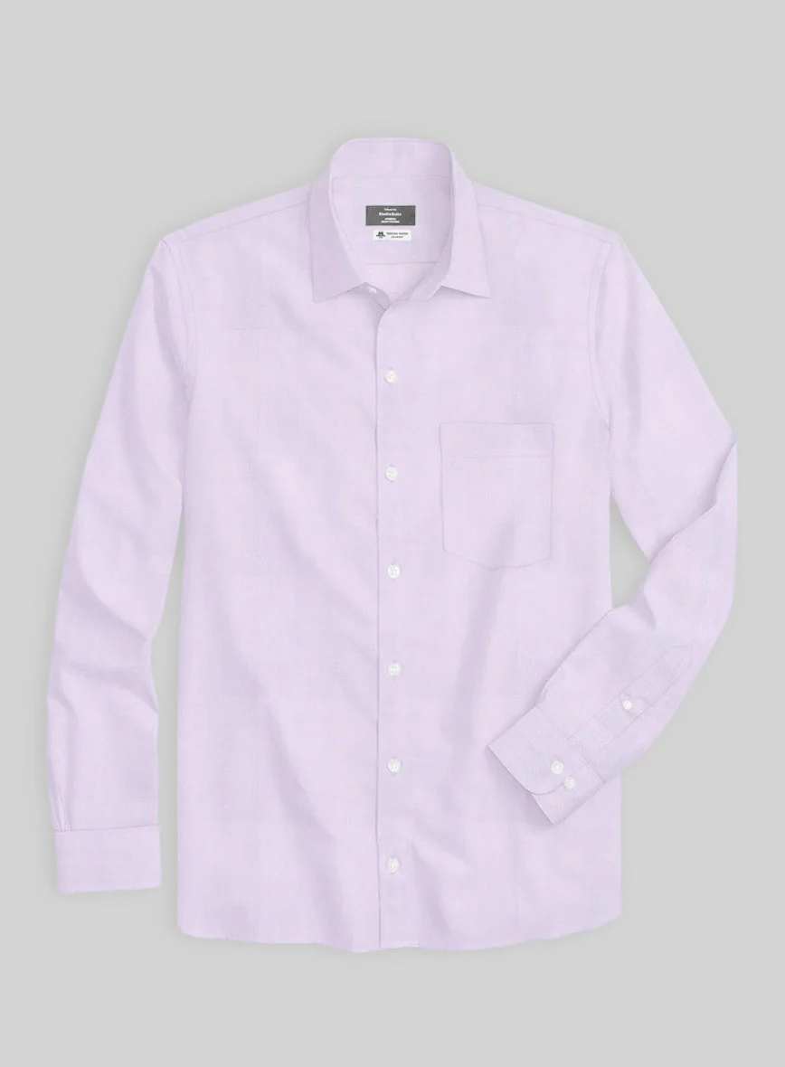 Thomas Mason Lavender Oxford Shirt - Image 4