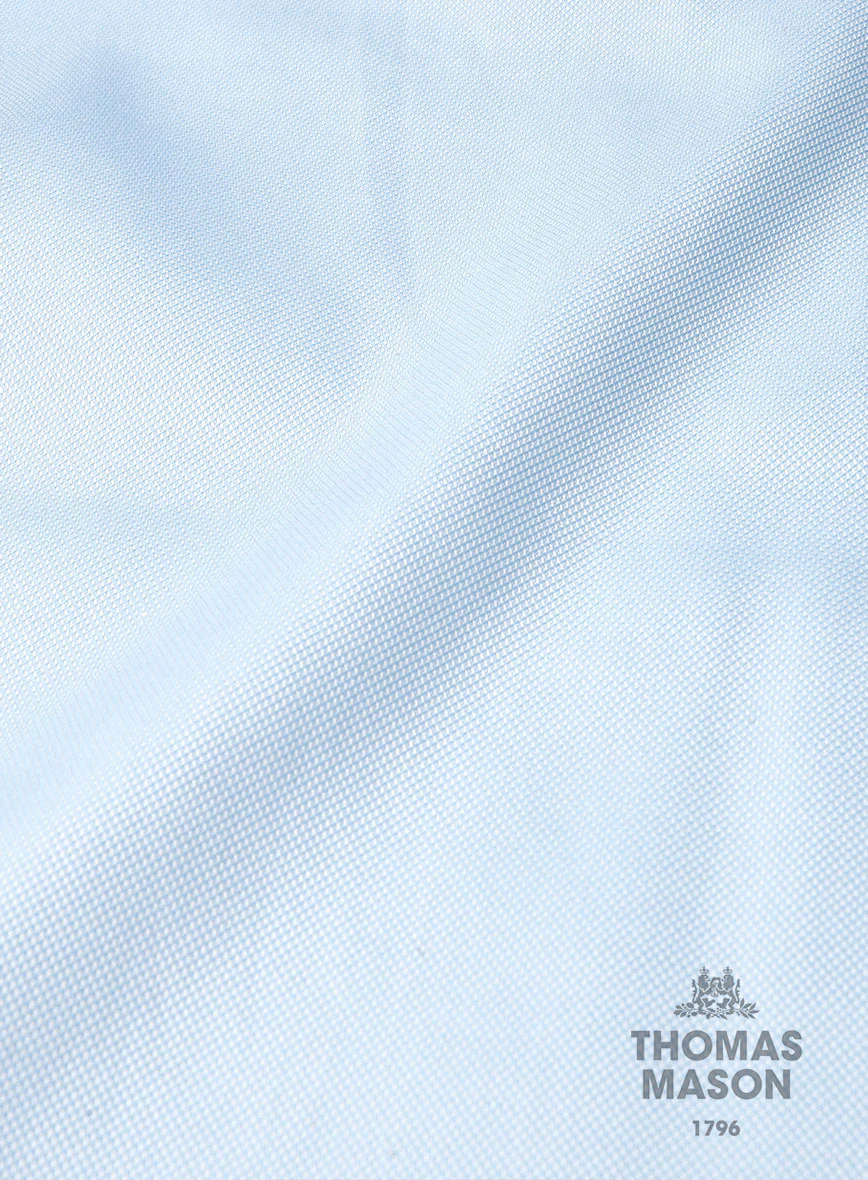 Thomas Mason Light Blue Oxford Shirt - Image 6