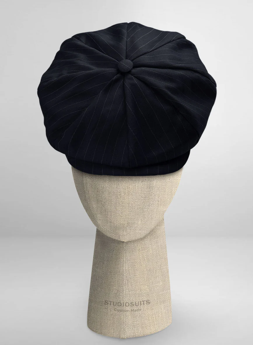 Thomas Shelby Peaky Blinders Deep Blue Wool Newsboy Cap