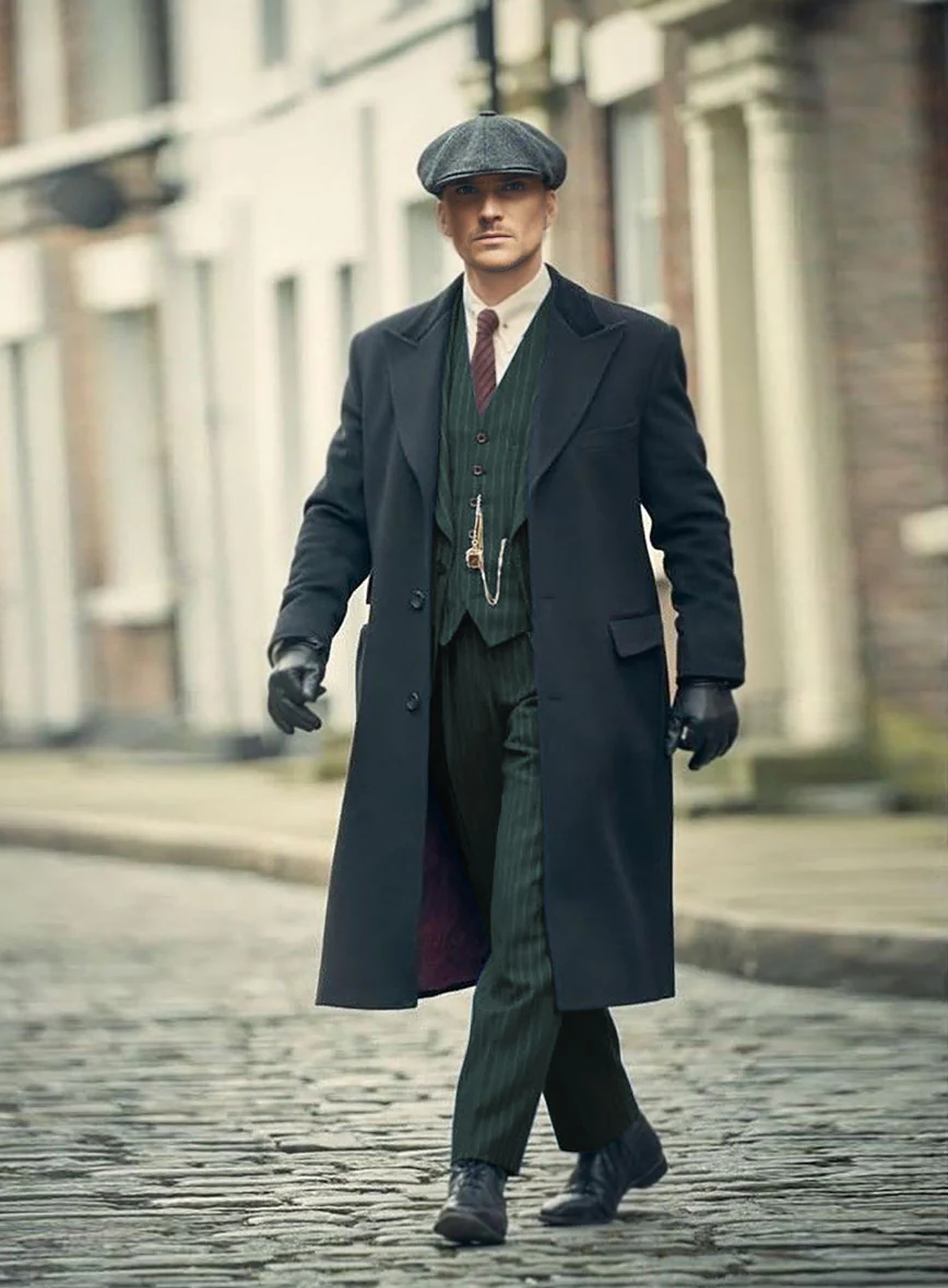 Thomas Shelby Peaky Blinders Green Wool Suit - Image 2