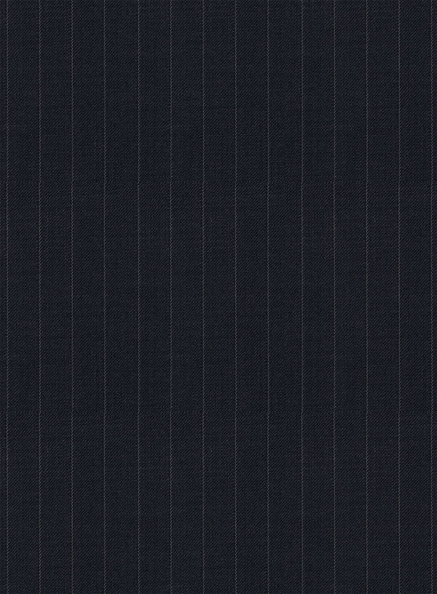 Thomas Shelby Peaky Blinders Stripe Blue Wool Suit - Image 4