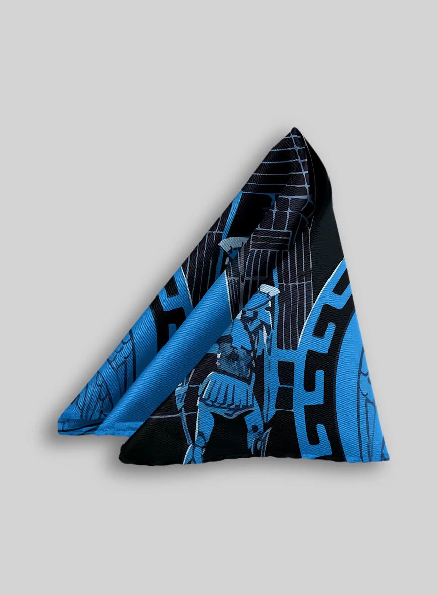 Troia Notturna Silk Pocket Square - Image 2