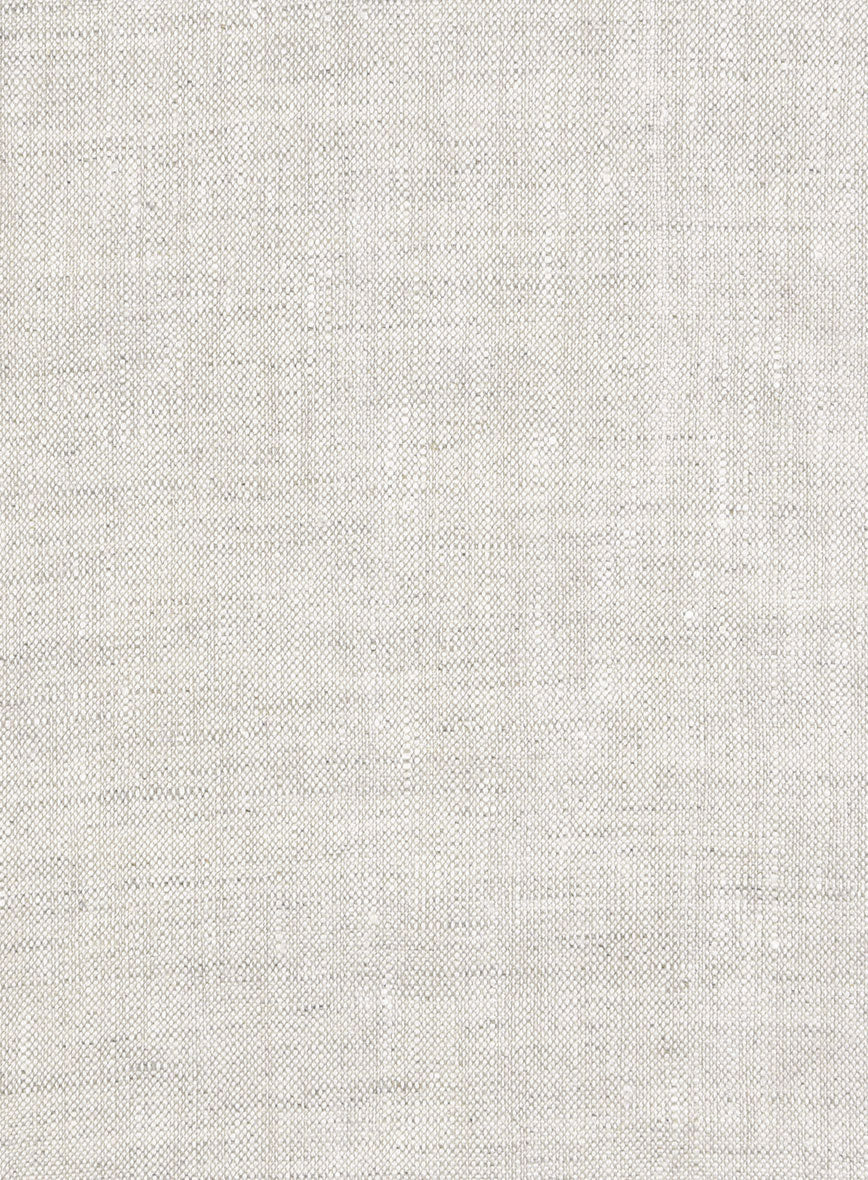 Tropical Beige Linen Cargo Pants - Image 7