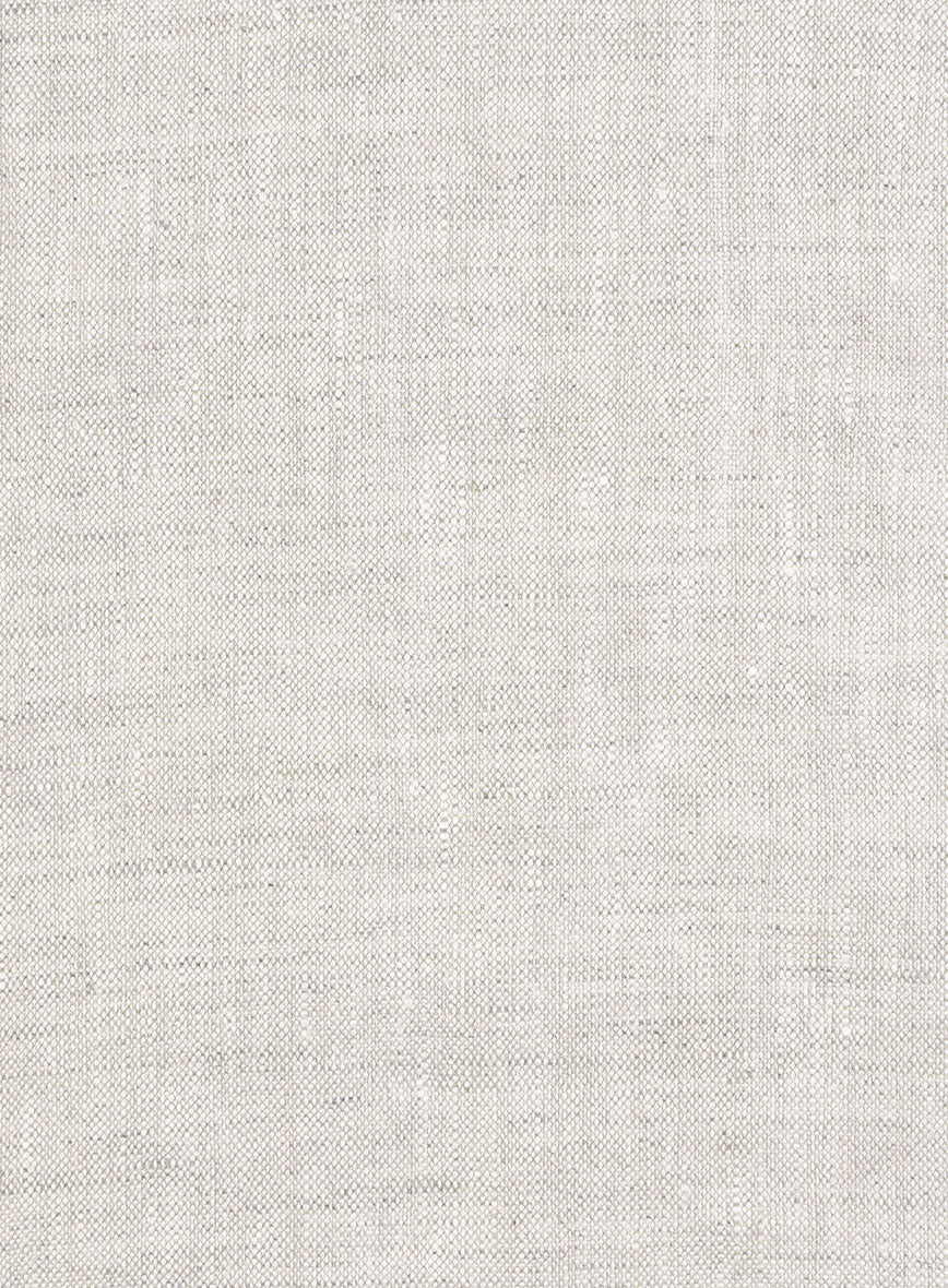 Tropical Beige Pure Linen Double Breasted Jacket - Image 3