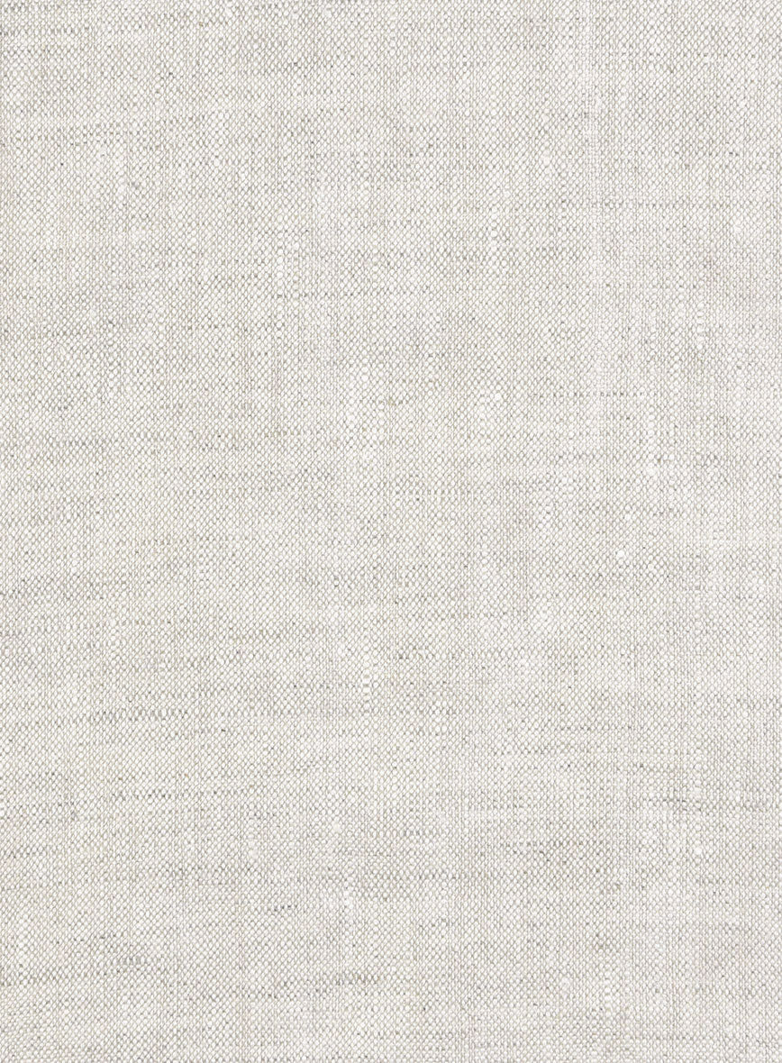 Tropical Beige Pure Linen Shorts - Image 6