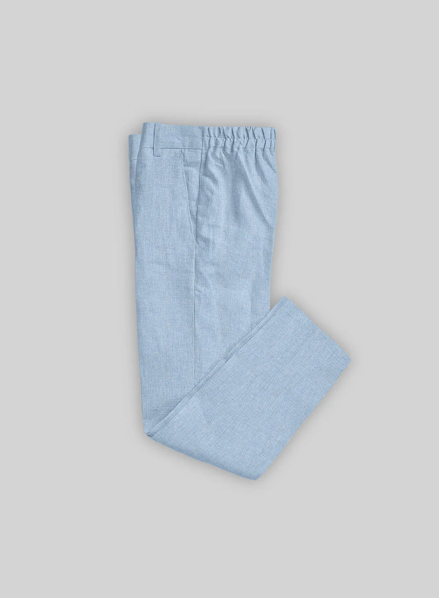 Tropical Blue Linen Boys Suit - Image 7