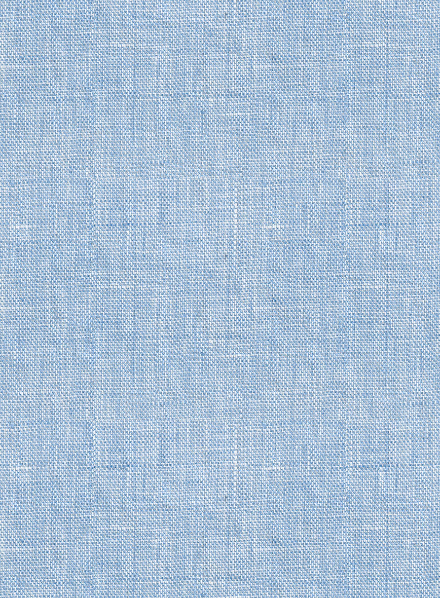 Tropical Blue Linen Pants - Image 6