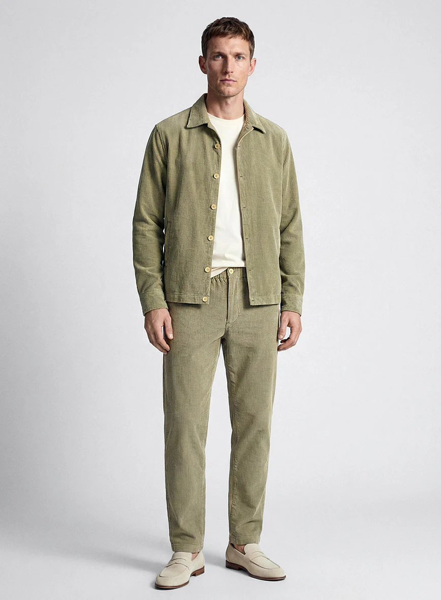 Trucker Fawn Corduroy Shirt - Image 3