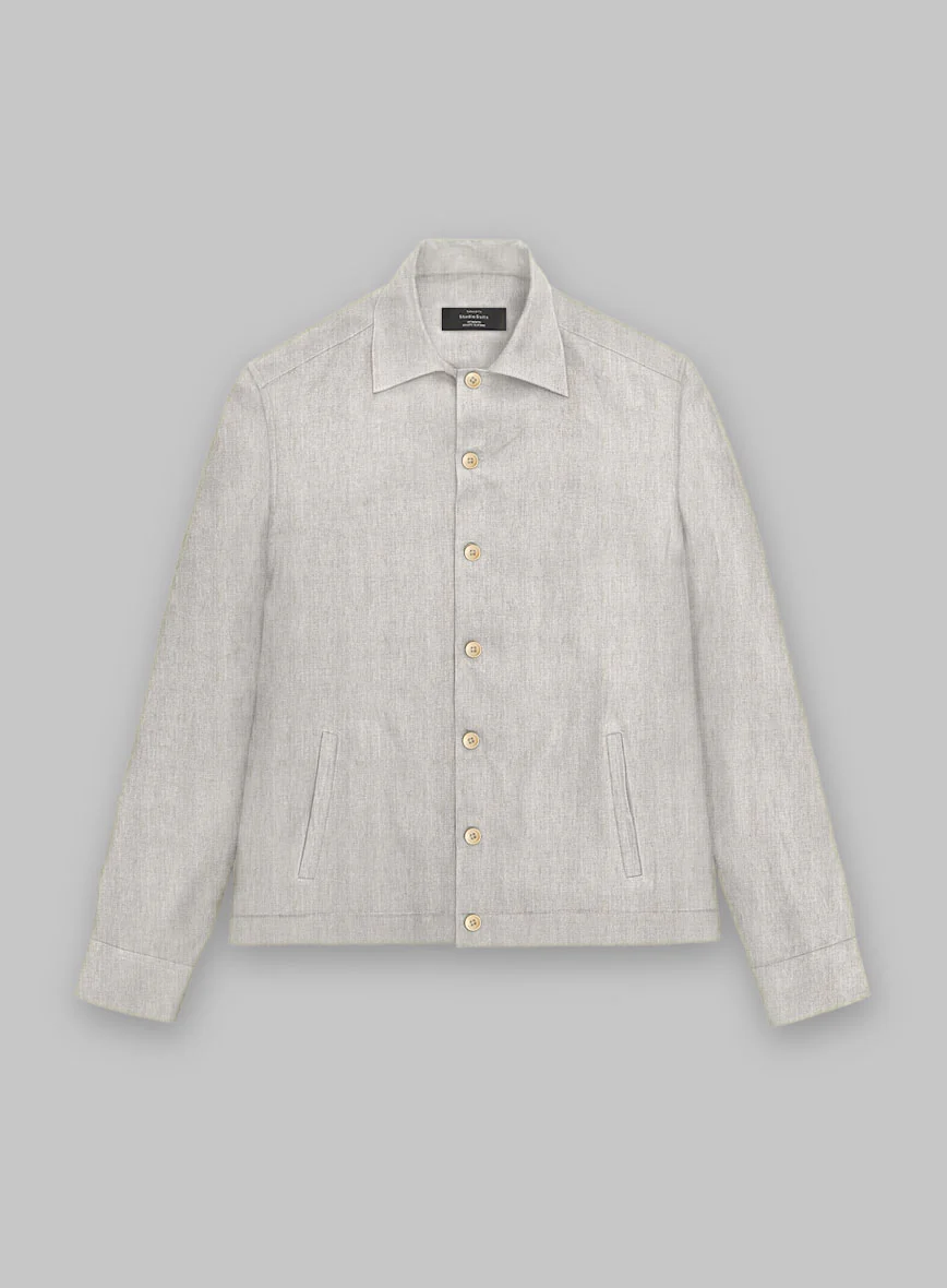Trucker Italian Meadow Linen Shirt