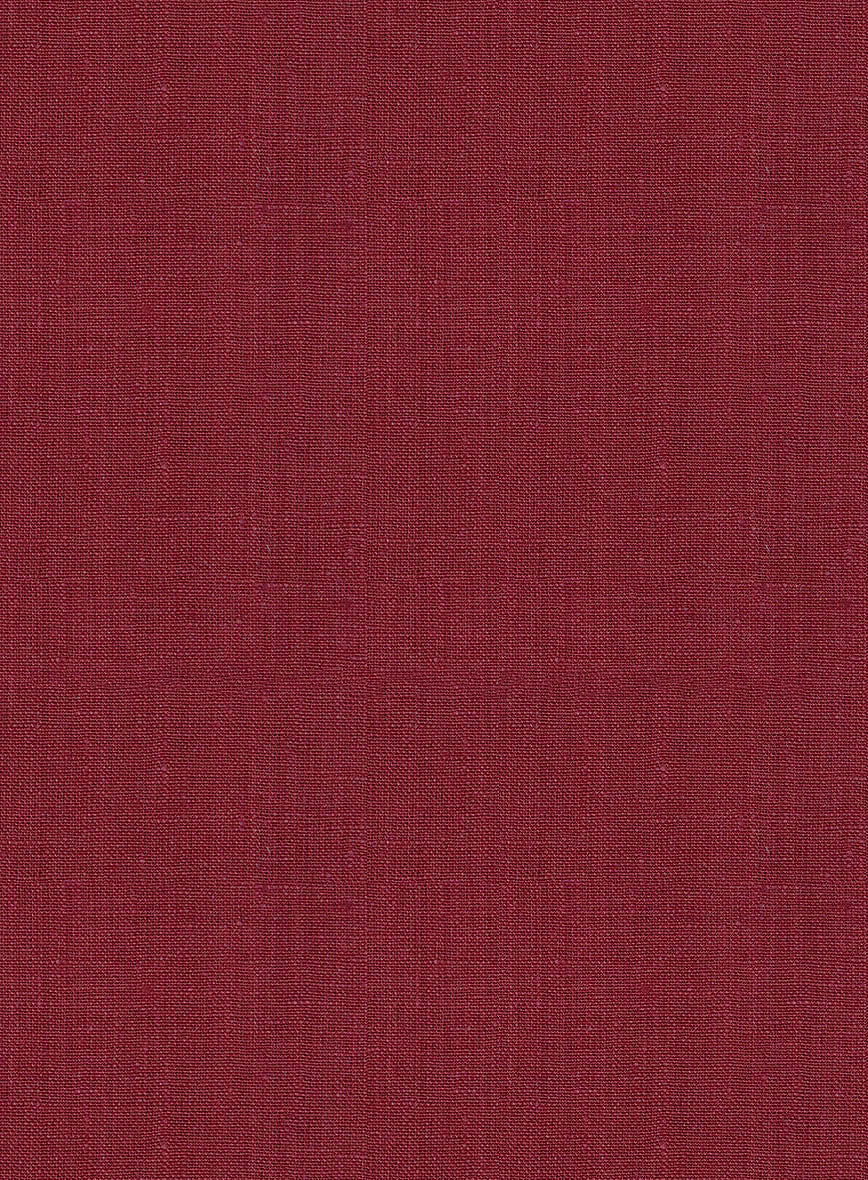 Trucker Moscow Maroon Linen Shirt - Image 4