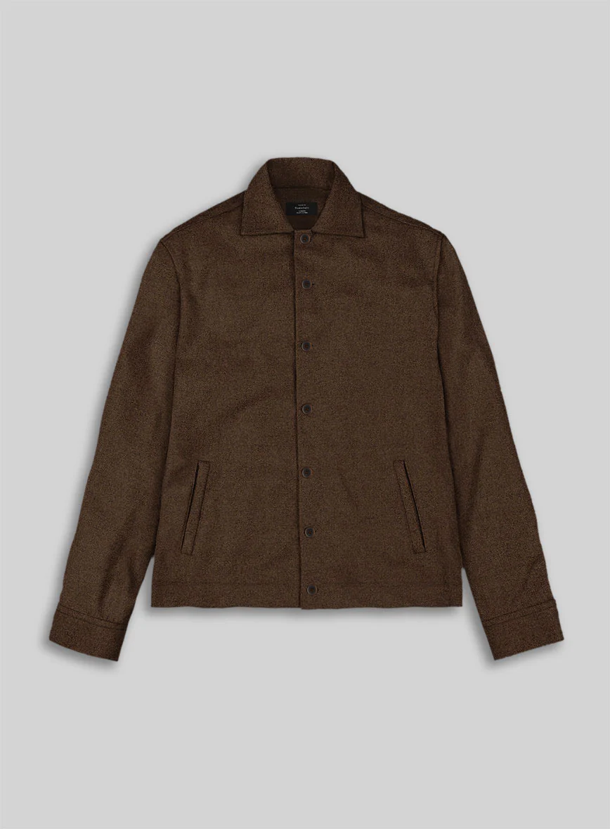 Trucker Naples Caffe Brown Tweed Shirt