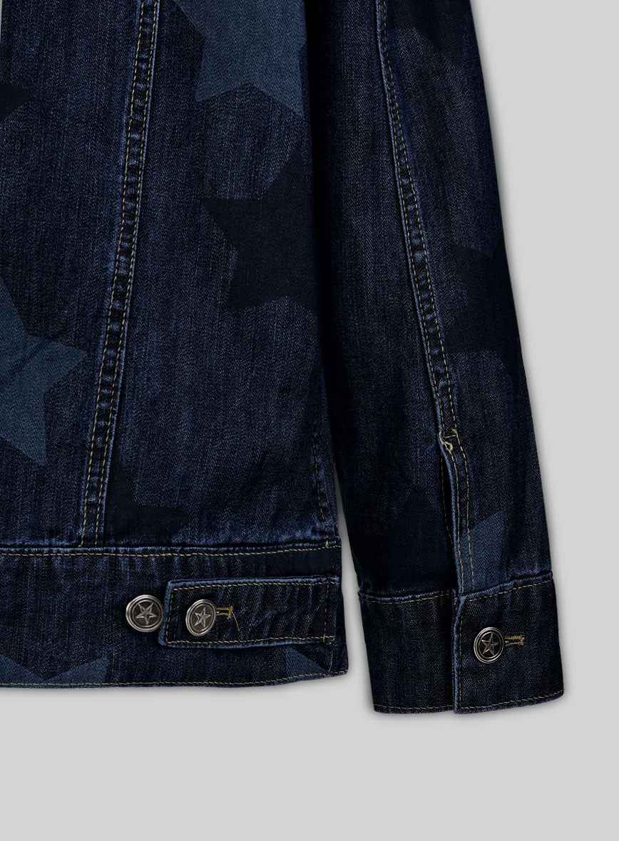 Trucker Starfade Indigo Denim Jacket - Image 5