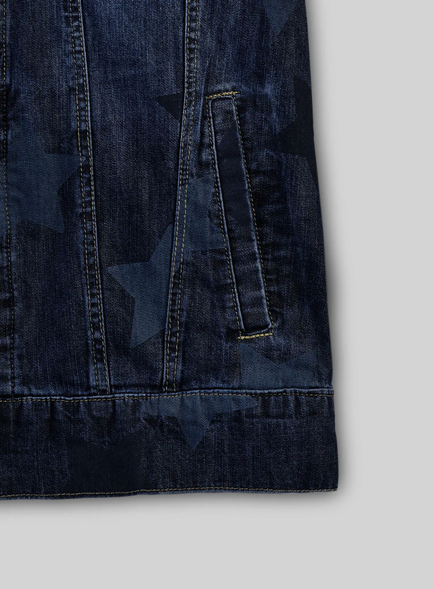 Trucker Starfade Indigo Denim Jacket - Image 6