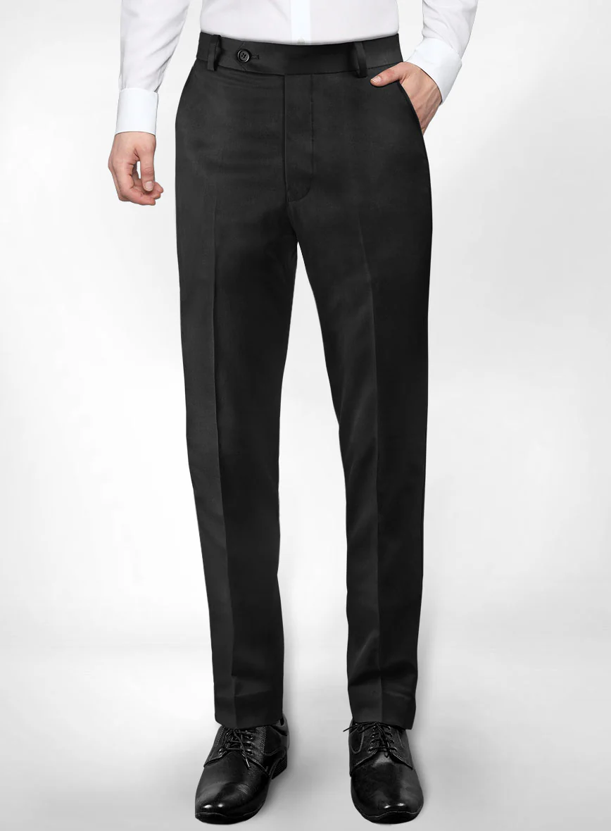 Tuxedo Suit - Ivory Jacket Black Trouser - Image 6
