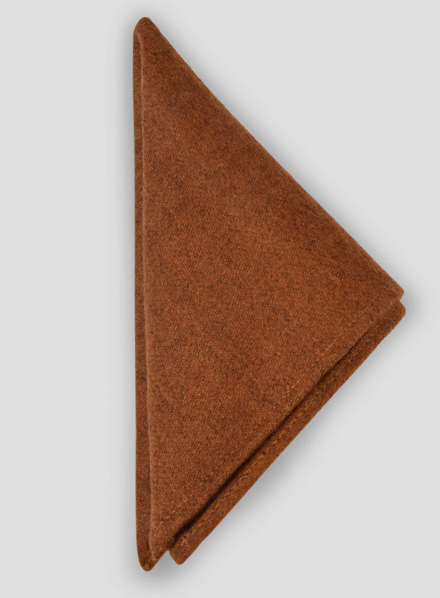 Tweed Pocket Square - Melange Rust - Image 2