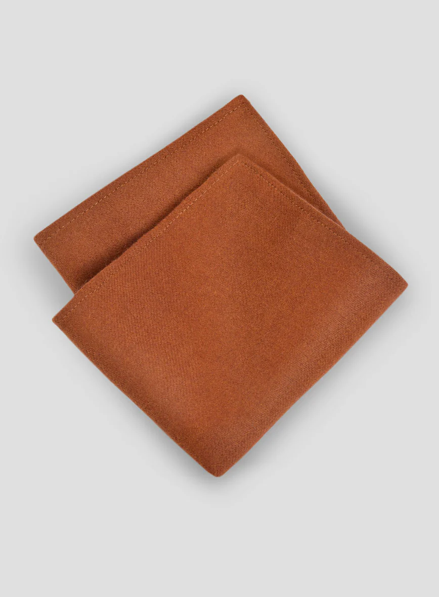 Tweed Pocket Square - Naples Maitai Orange