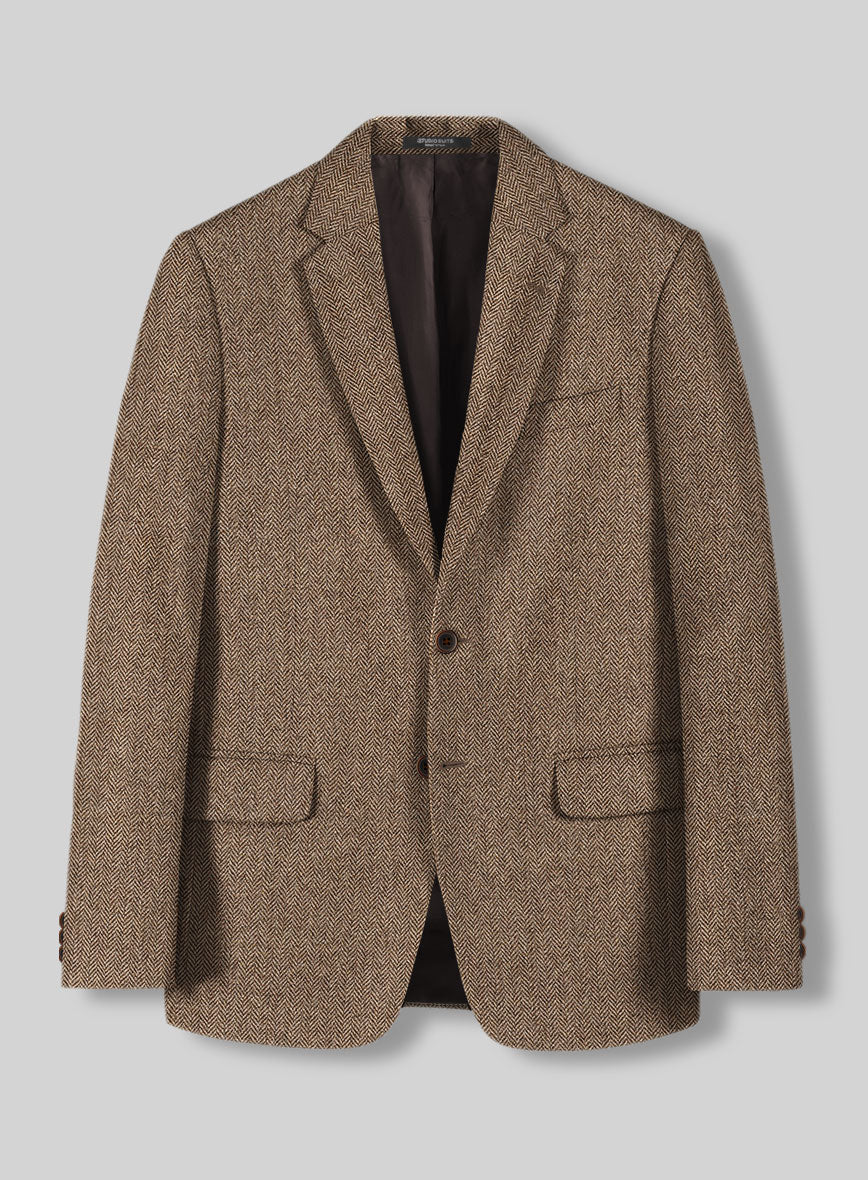 Irish Brown Herringbone Tweed Suit - Image 3