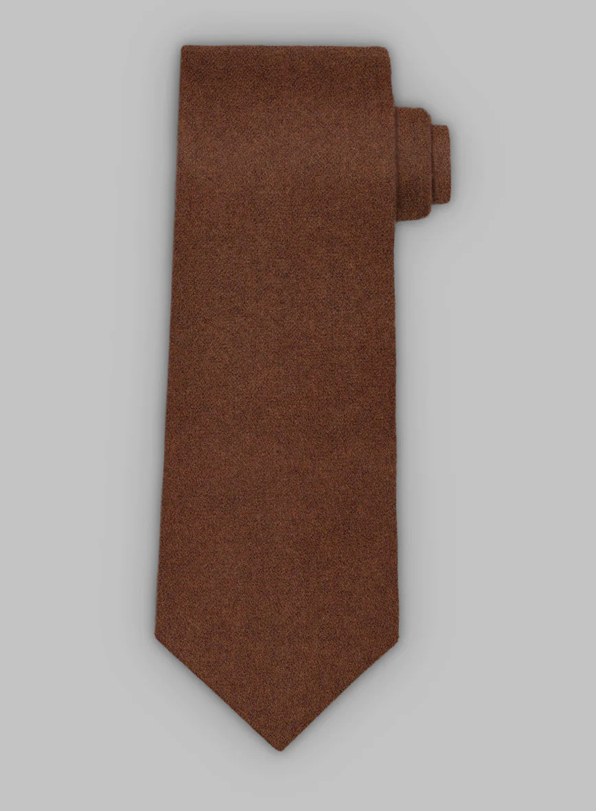 Tweed Tie - Naples Prego Rust