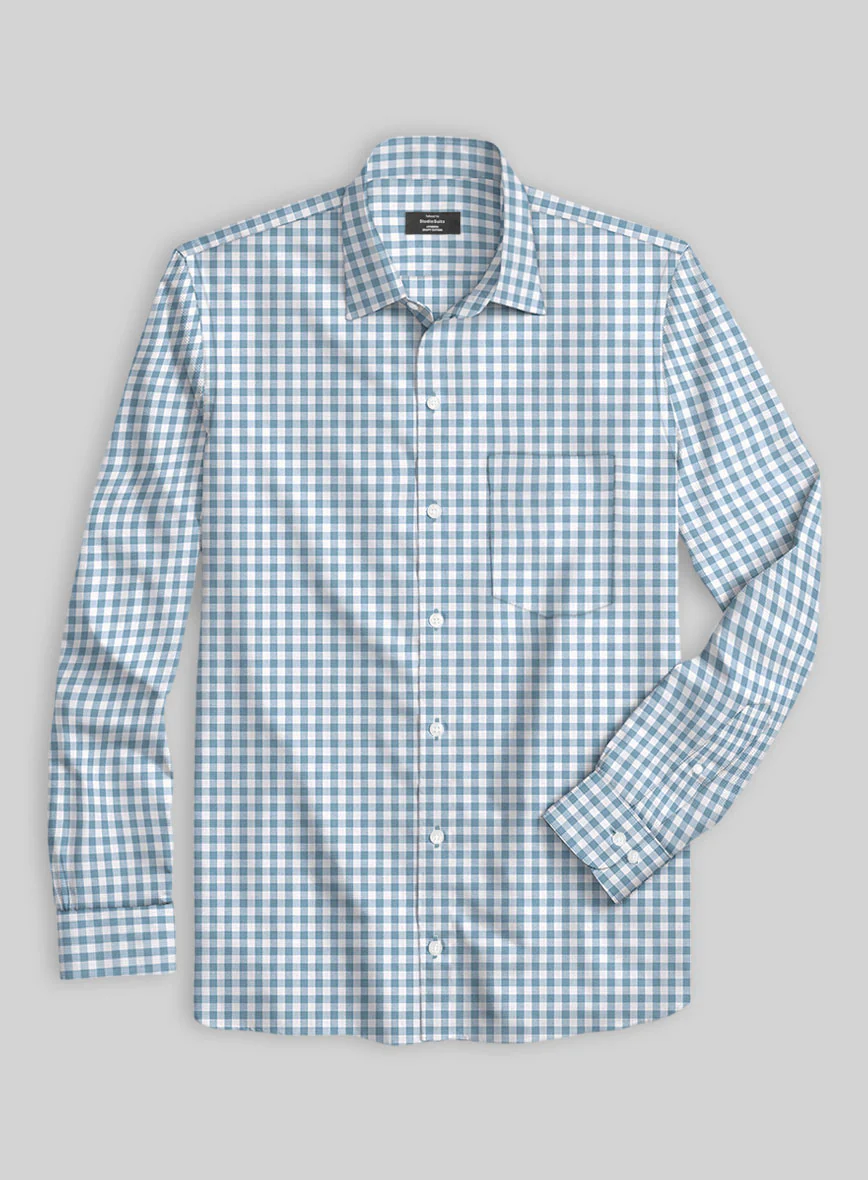 Urban Check Cotton Lycra Shirt - Image 2