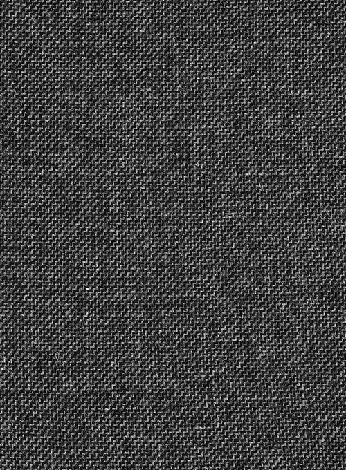 Vintage Dark Gray Weave Highland Tweed Trousers - Image 2