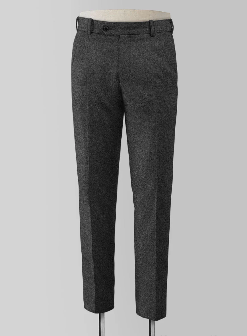 Vintage Dark Gray Weave Tweed Suit - Image 4