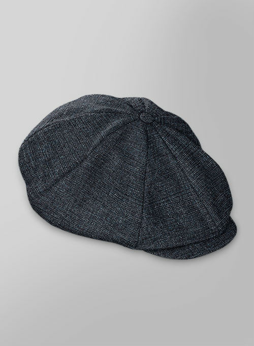 Vintage Glasgow Blue Tweed Newsboy Cap - Image 2
