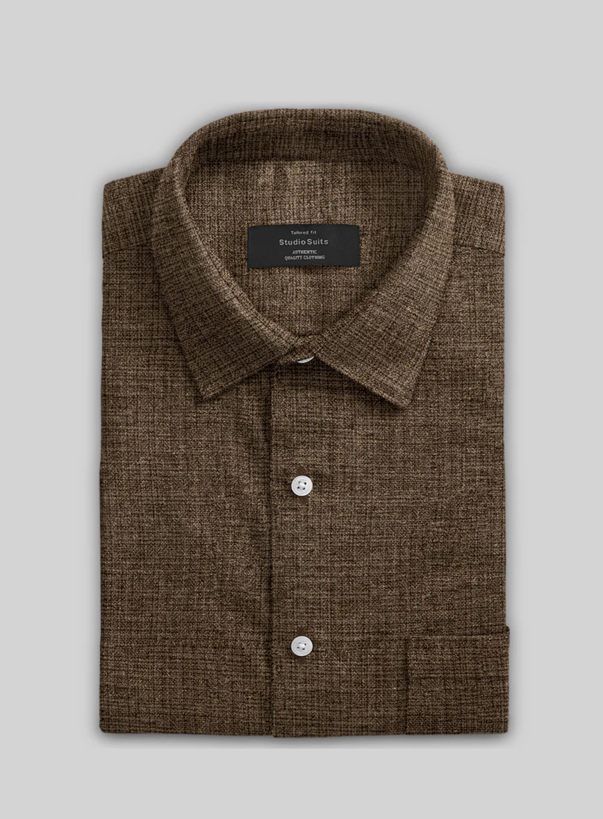 Vintage Glasgow Brown Tweed Shirt