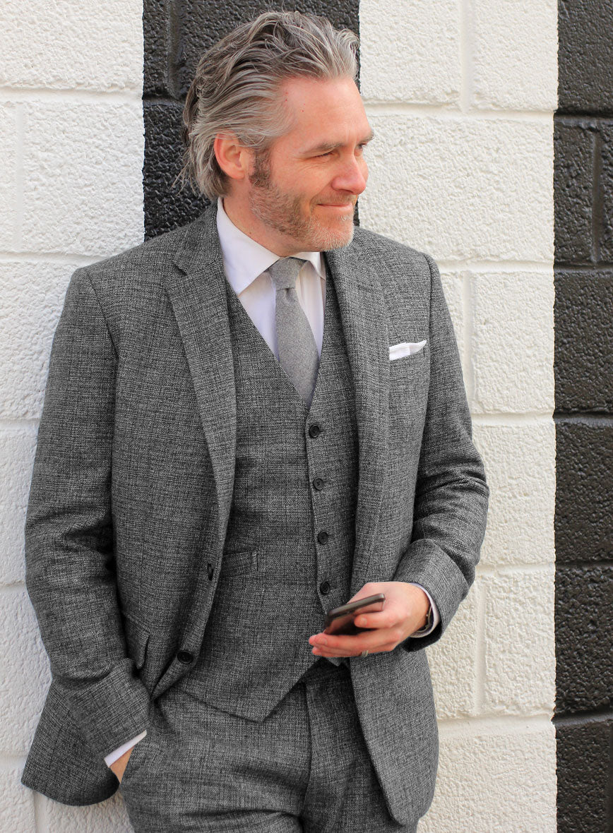 Vintage Glasgow Gray Tweed Suit - Image 5