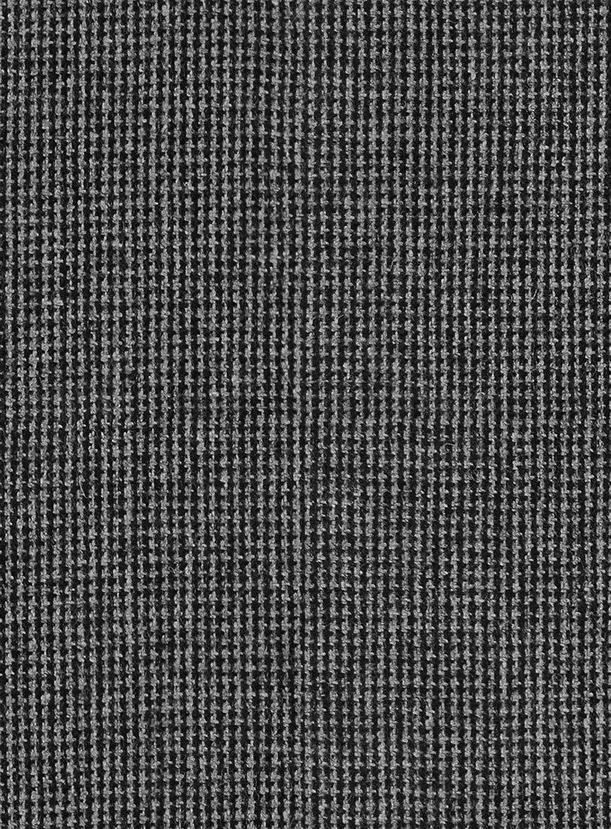 Vintage Gray Macro Weave Tweed Overshirt - Image 3
