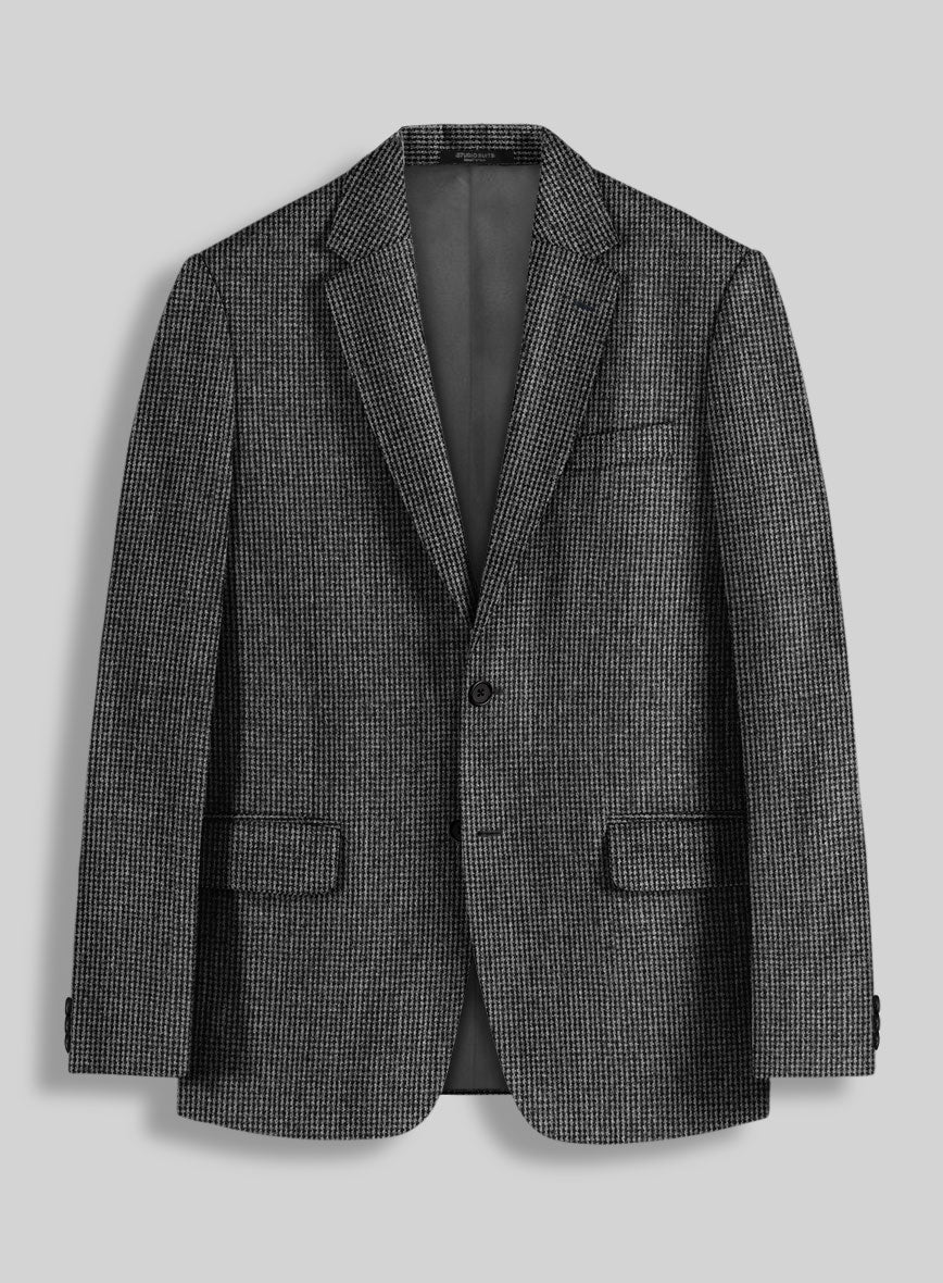 Vintage Gray Macro Weave Tweed Suit - Image 4